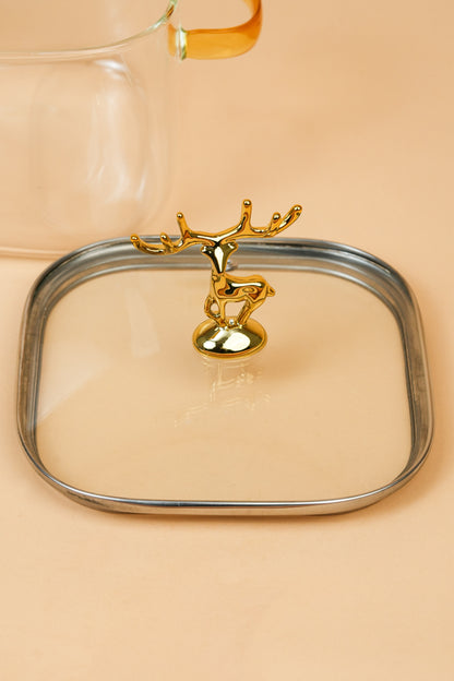 Nordic Crown Borosilicate Glass Kadhai / Pot 2 Litre