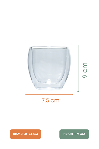Aura Duo Double Wall Glass Set of 2 (250ml)