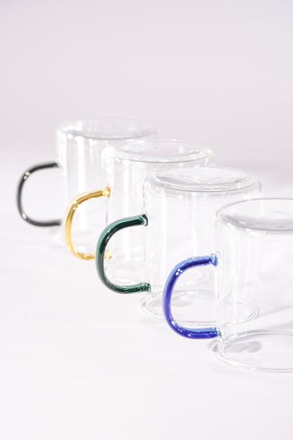 Lume Borosilicate Glass Mug Set of 4 (320ml)