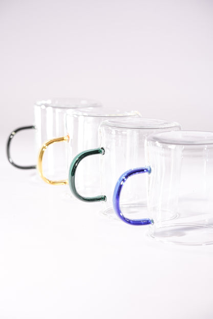 Lume Borosilicate Glass Mug Set of 4 (320ml)