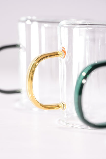 Lume Borosilicate Glass Mug Set of 4 (320ml)