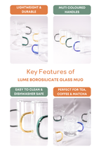 Lume Borosilicate Glass Mug Set of 4 (320ml)