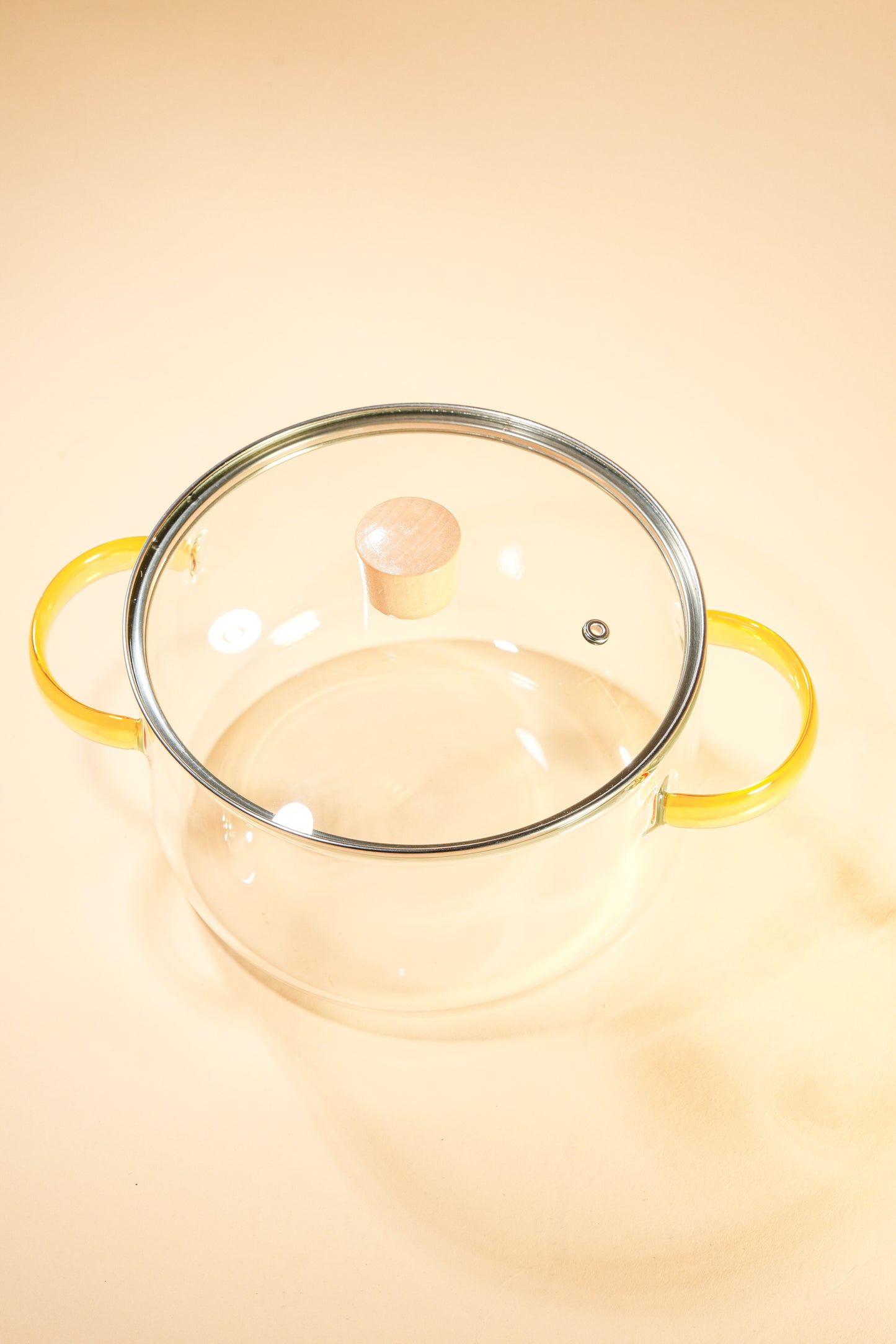 Clarity Borosilicate Glass Kadhai / Pot 3.2 Litre