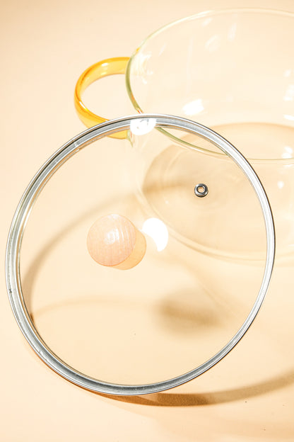 Clarity Borosilicate Glass Kadhai / Pot 3.2 Litre