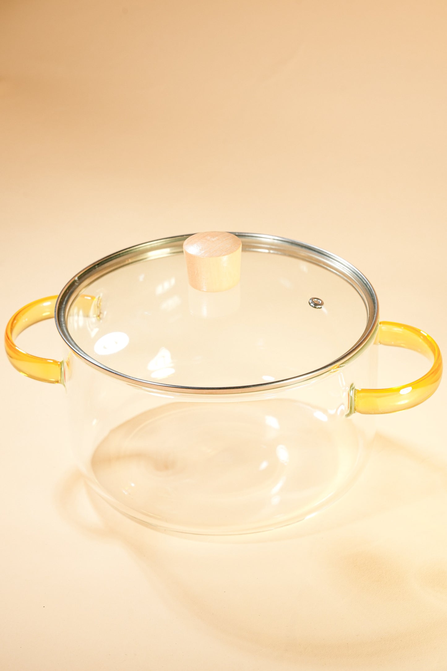 Clarity Borosilicate Glass Kadhai / Pot 3.2 Litre