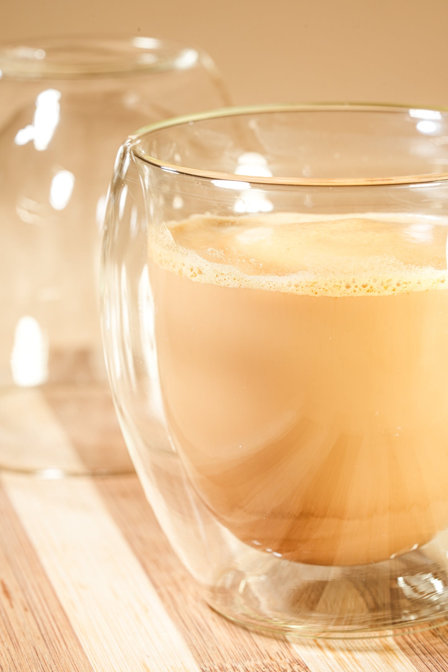 Therma Bloom Double Wall Glass Mug Set of 2 (250ml)