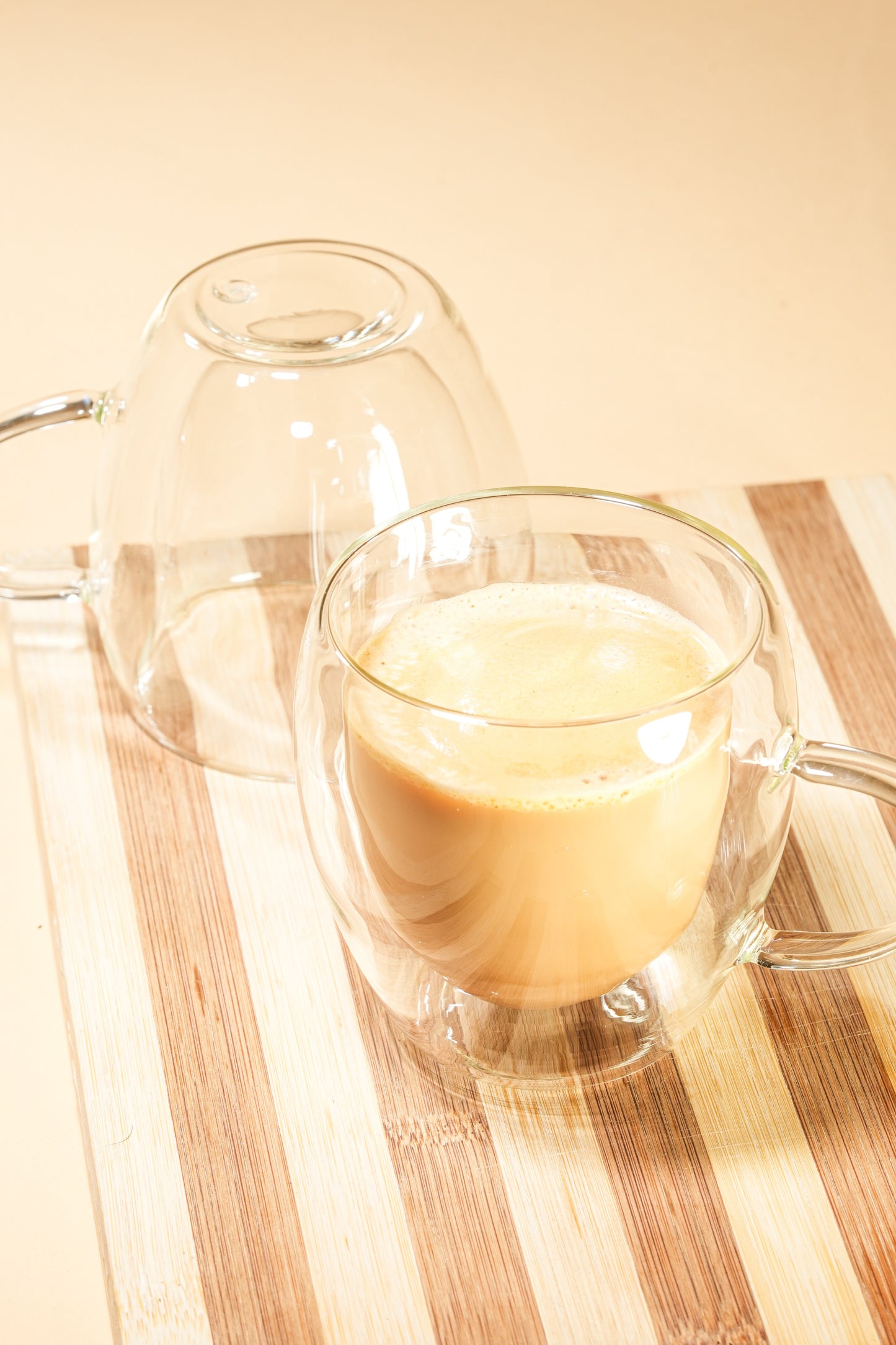 Therma Bloom Double Wall Glass Mug Set of 2 (250ml)