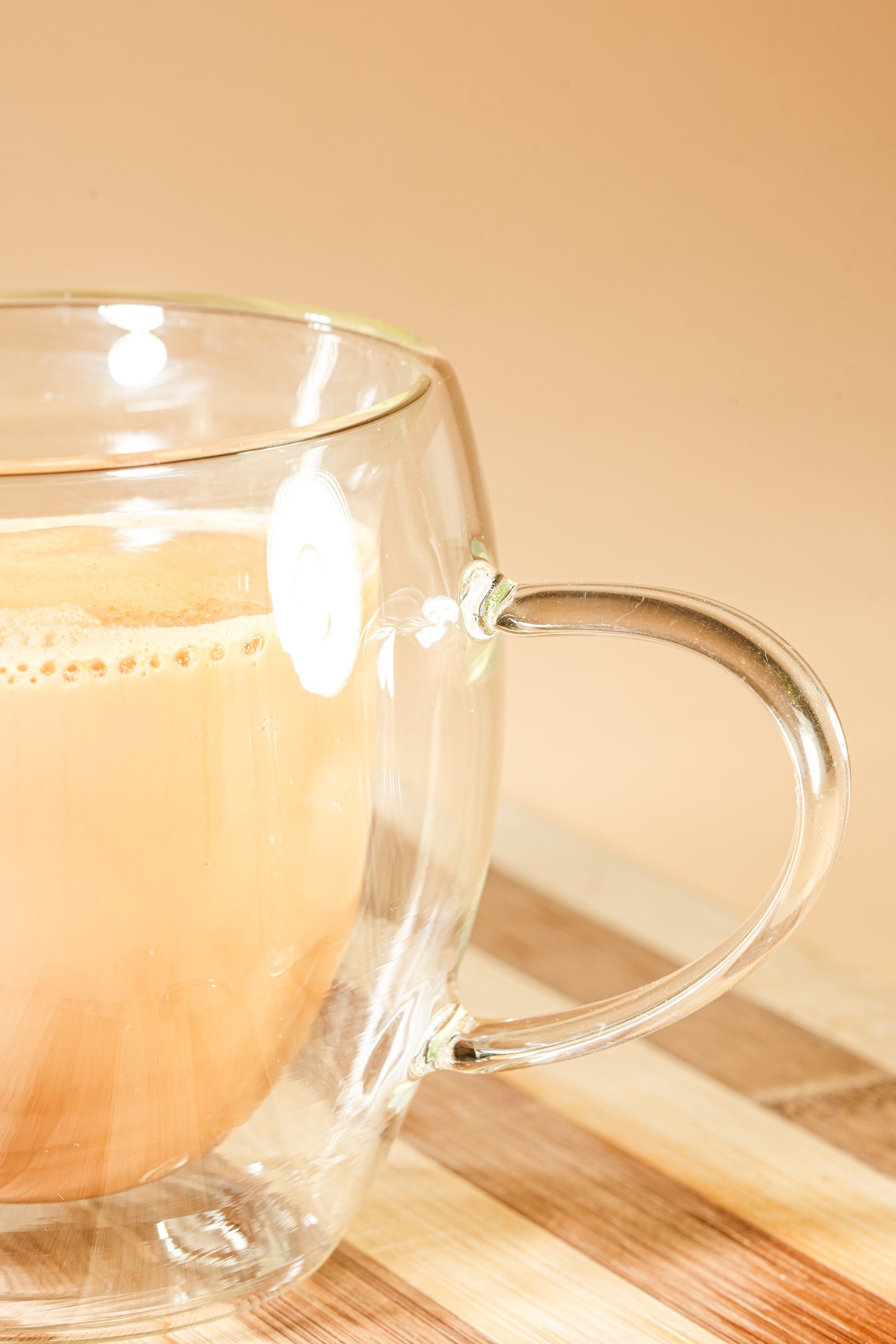 Therma Bloom Double Wall Glass Mug Set of 2 (250ml)