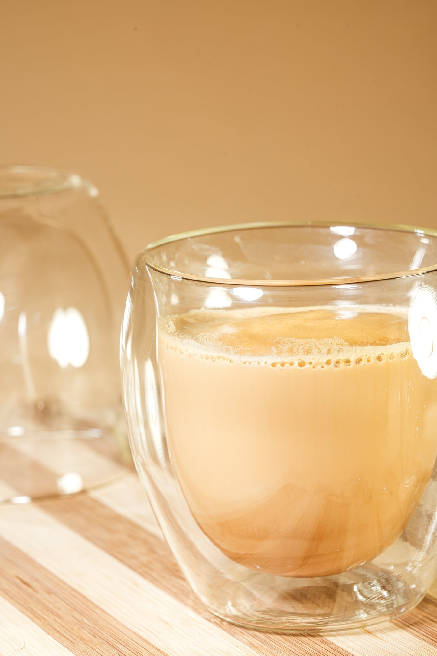 Therma Bloom Double Wall Glass Mug Set of 2 (250ml)