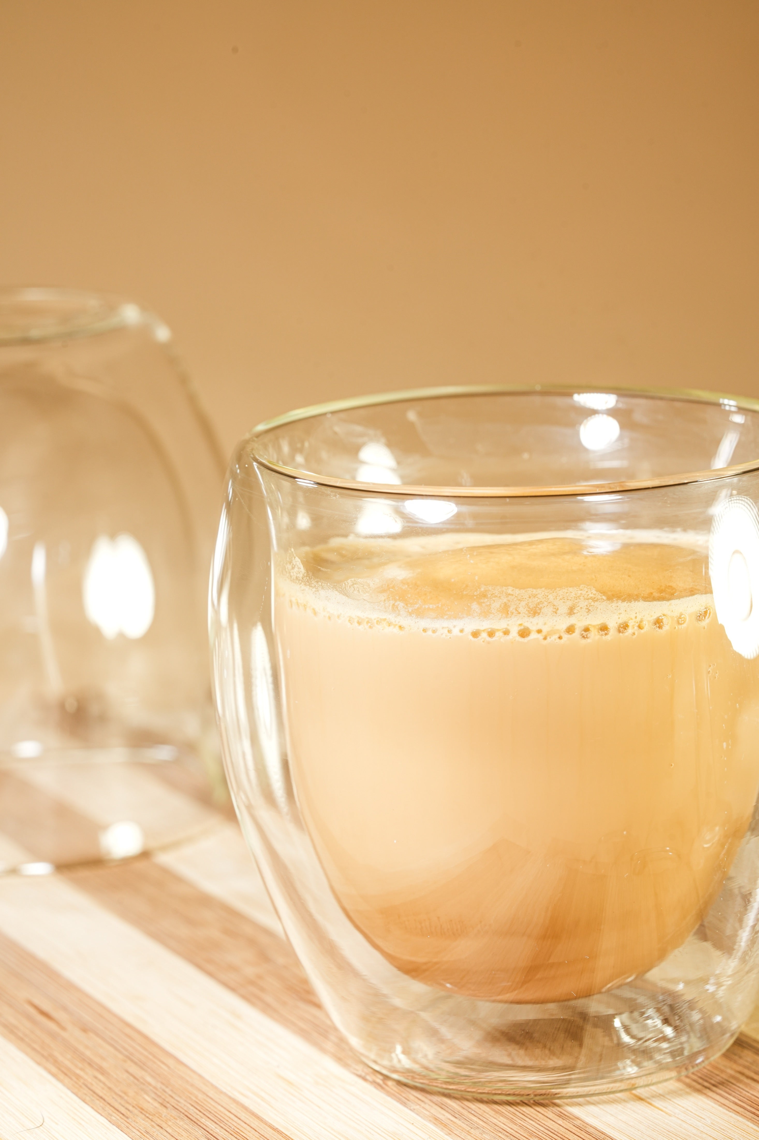 Therma Bloom Double Wall Glass Mug Set of 2 (250ml)
