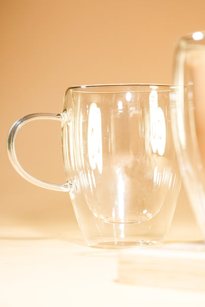 Therma Blum Double Wall Glass Mug Set of 2 (350ml)