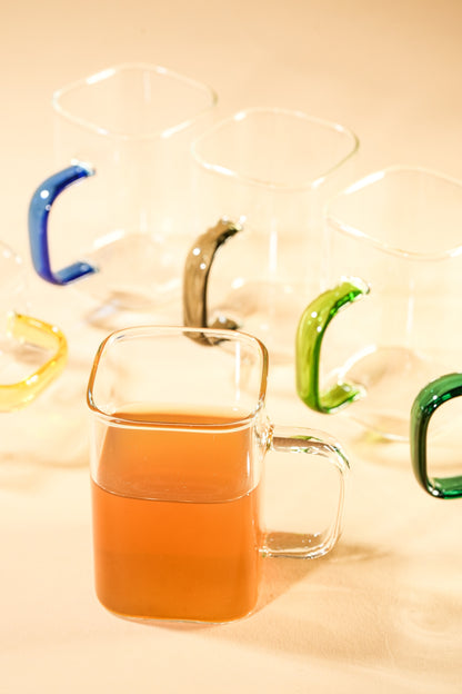 Lume Arc Borosilicate Glass Mug Set of 6 (230ml)