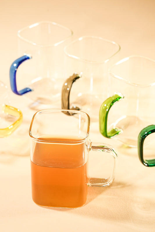 Lume Arc Borosilicate Glass Mug Set of 6 (230ml)