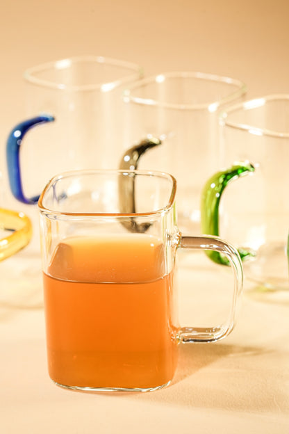 Lume Arc Borosilicate Glass Mug Set of 6 (230ml)