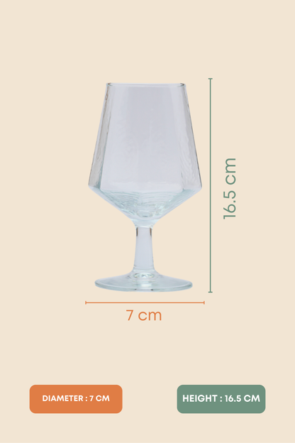 GeoRipple Wine Glass Set of 6 (435ml)