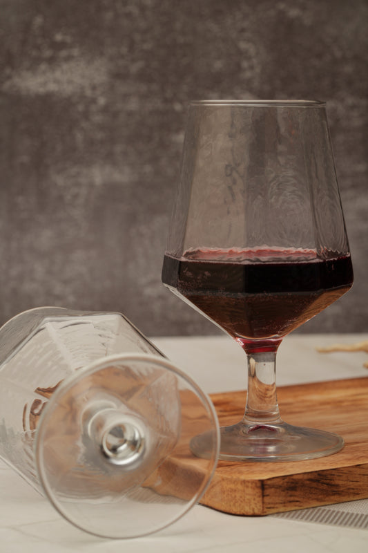 GeoRipple Wine Glass Set of 6 (435ml)