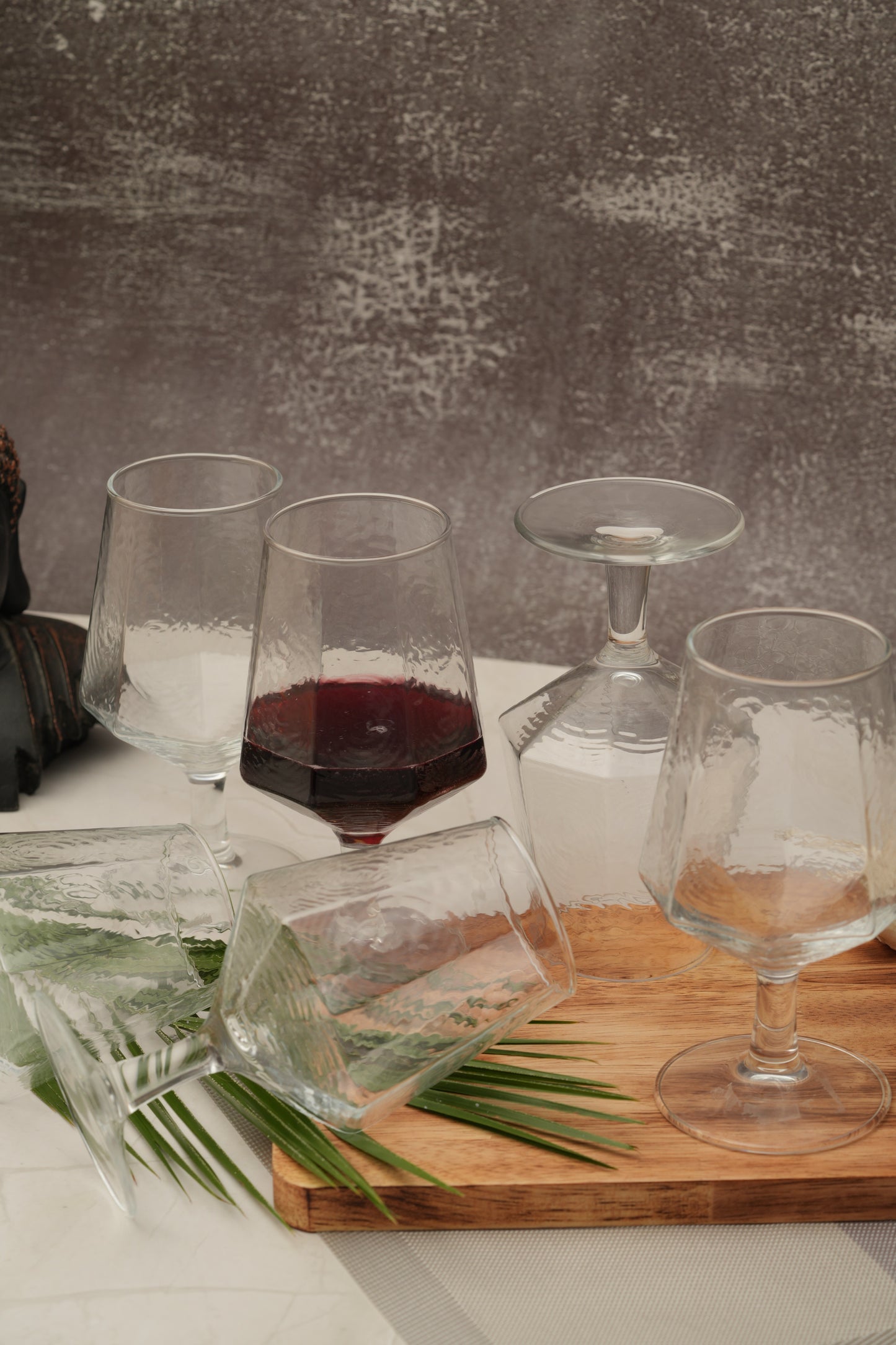 GeoRipple Wine Glass Set of 6 (435ml)
