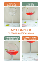 Tilted Aura Cocktail Glass Set of 2 (120ml)