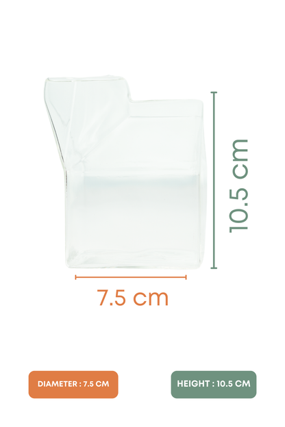 Milky Carton Cocktail Glass Set of 3 (330ml)