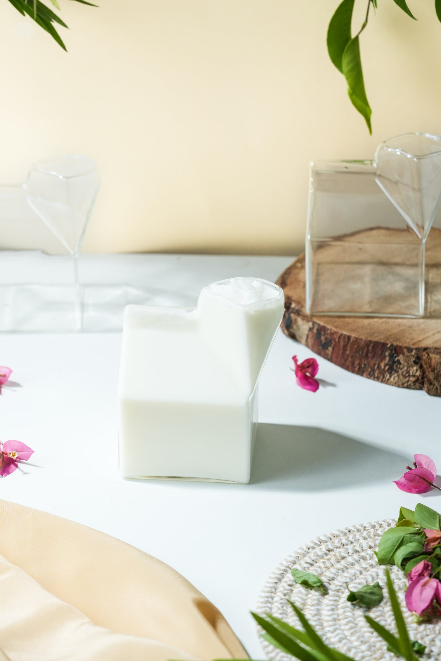 Milky Carton Cocktail Glass Set of 3 (330ml)