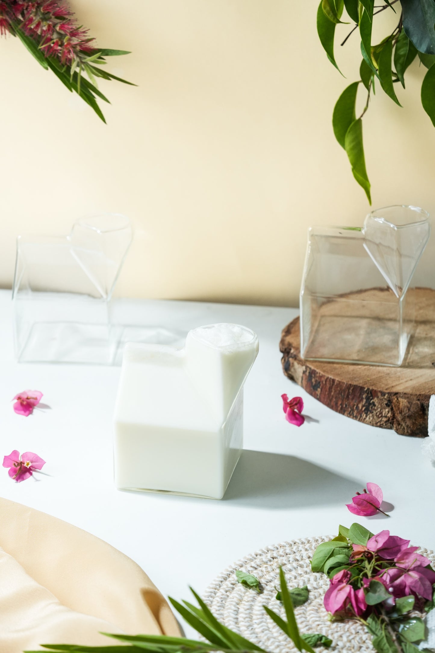 Milky Carton Cocktail Glass Set of 3 (330ml)