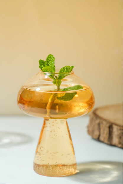 Amber Fungi Cocktail Glass Set of 2 (180ml)