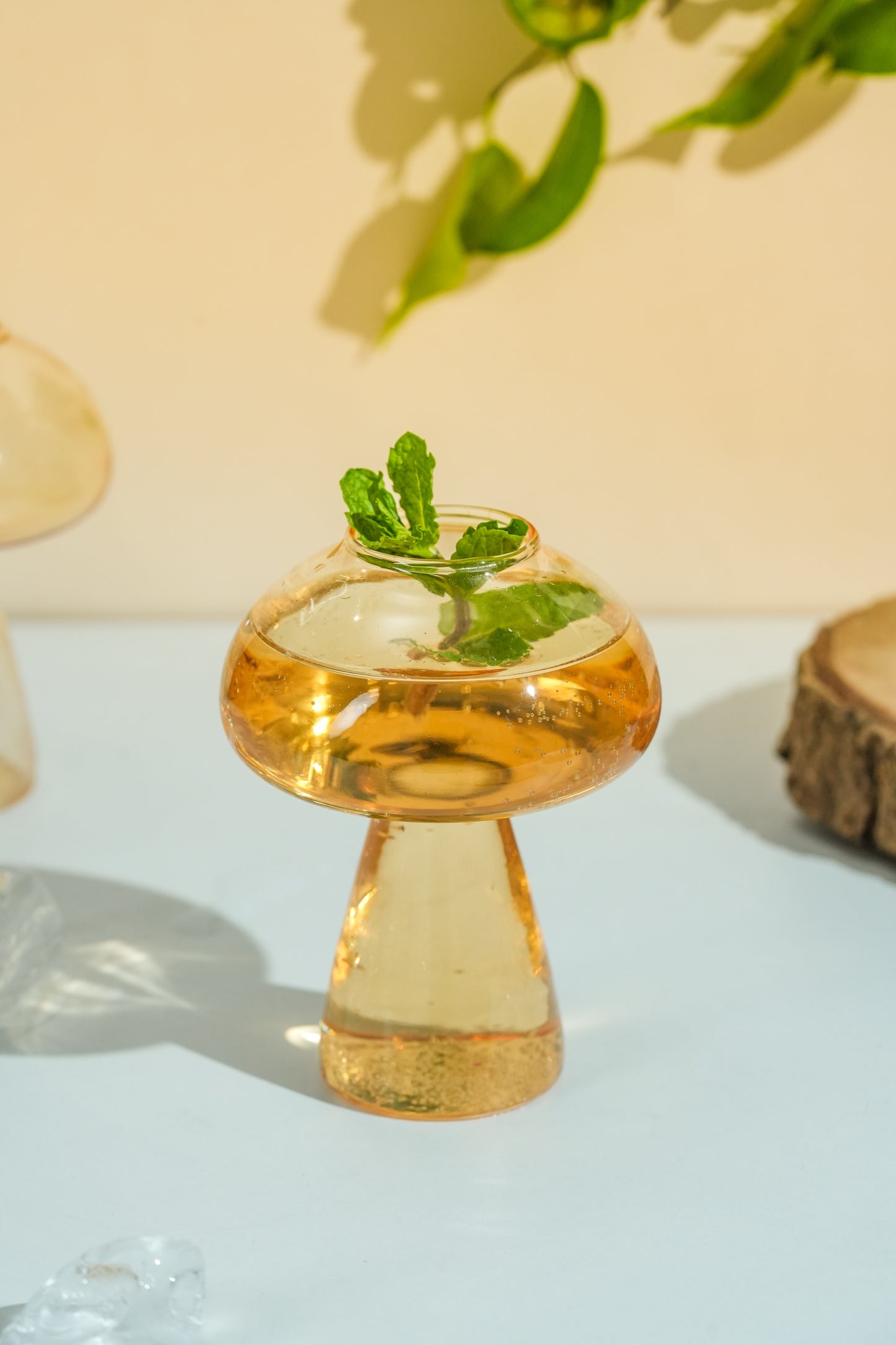 Amber Fungi Cocktail Glass Set of 2 (180ml)
