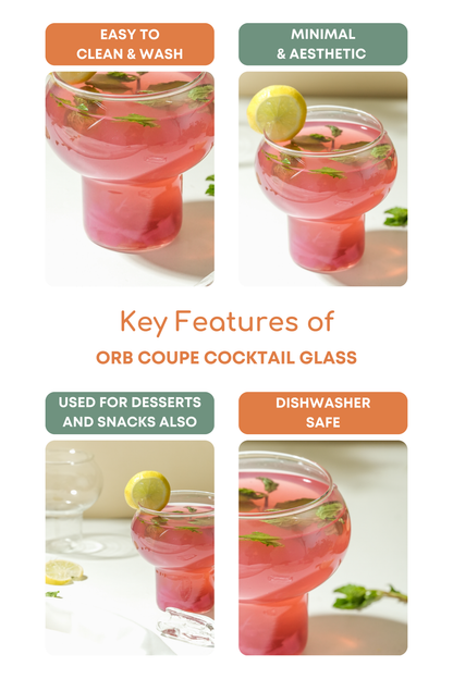 Orb Coupe Cocktail Glass Set of 2 (300ml)