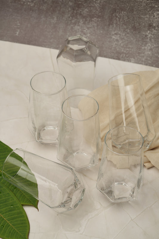 Hexa Base Glass Set of 6 (575ml)