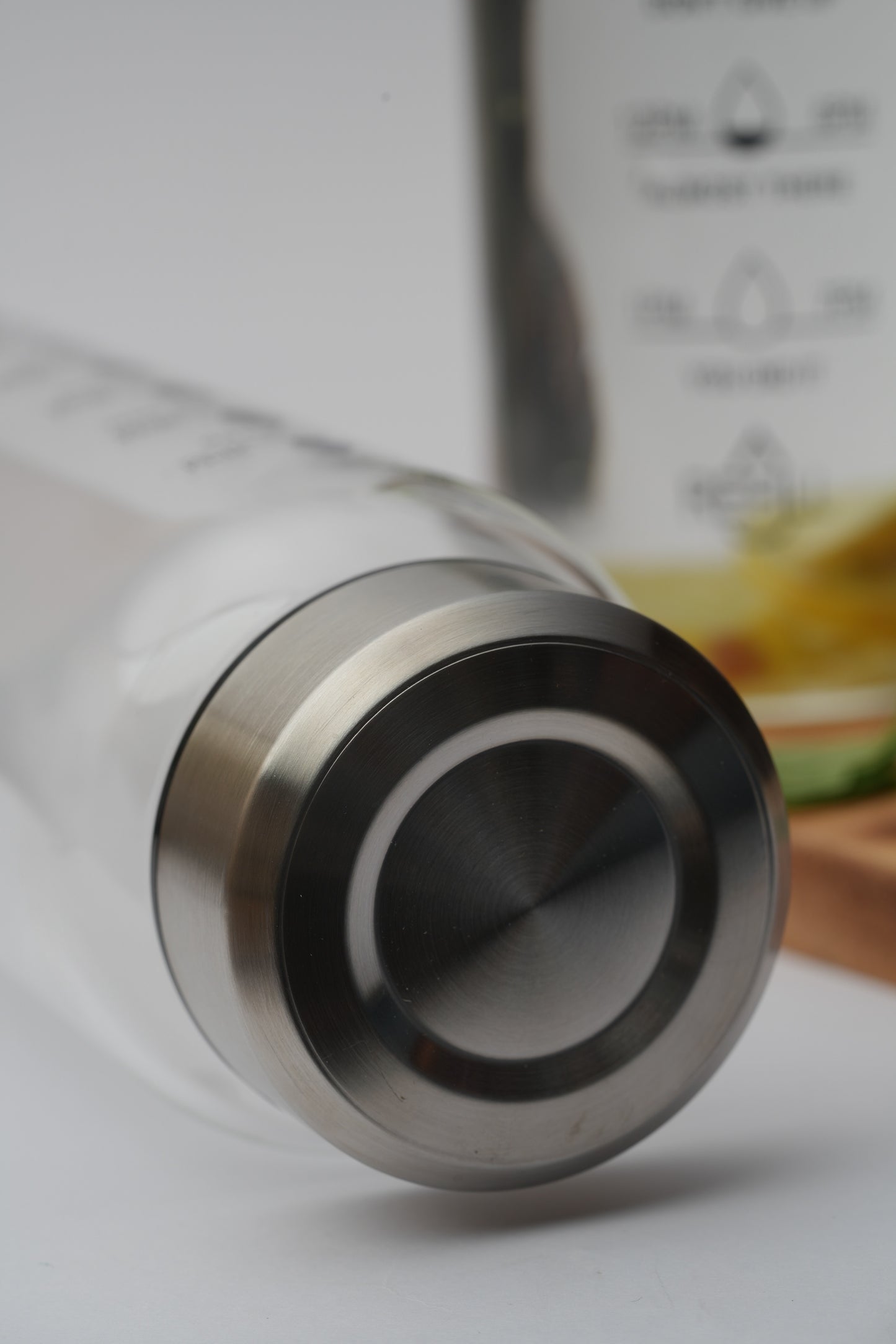 Hydration Tracker Borosilicate Glass Bottle 1 Litre
