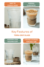 Terra Grip Glass Set of 3 (240ml)