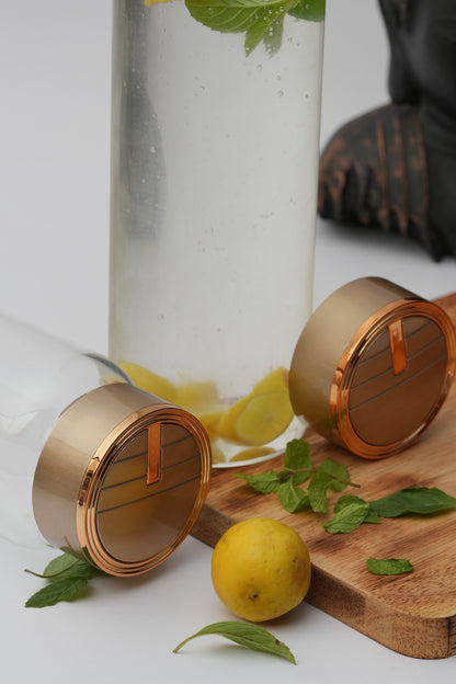 Minimalist Borosilicate Glass Bottle 1 Litre