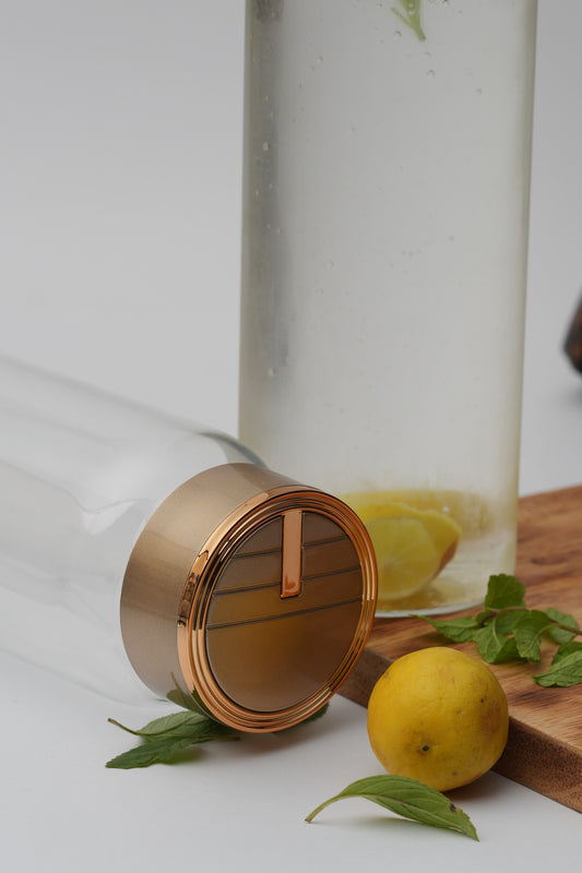 Minimalist Borosilicate Glass Bottle 1 Litre