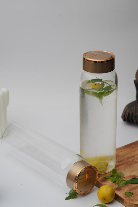 Minimalist Borosilicate Glass Bottle 1 Litre