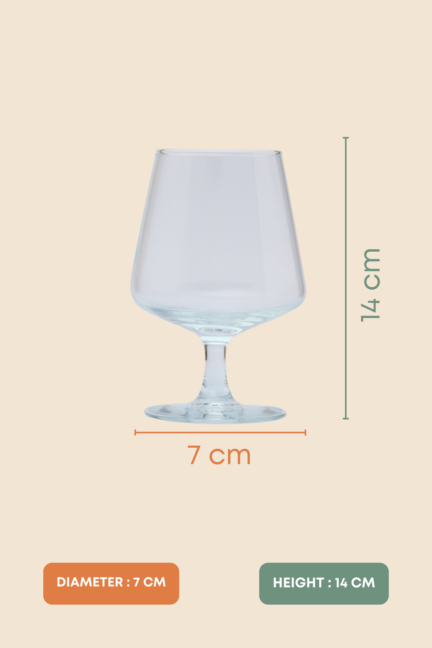Modern Tapered Wine Glass Set of 6 (450ml)