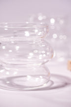 Ripple Stack Borosilicate Glass Mug Set of 4 (350ml)