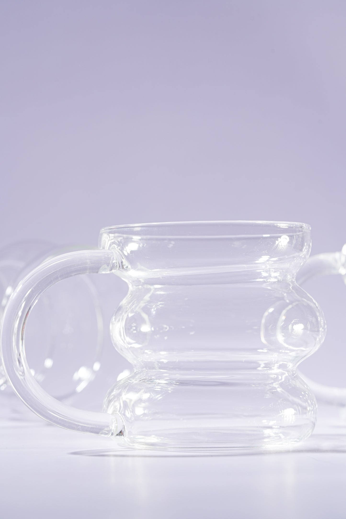 Ripple Stack Borosilicate Glass Mug Set of 4 (350ml)