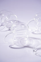 Ripple Stack Borosilicate Glass Mug Set of 4 (350ml)