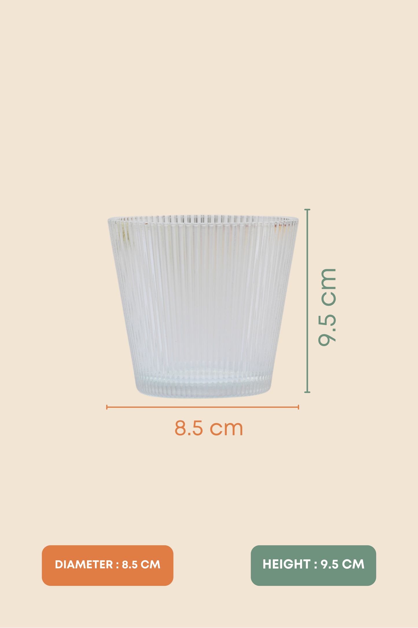 Rayo Whiskey Glass Set of 6 (290ml)