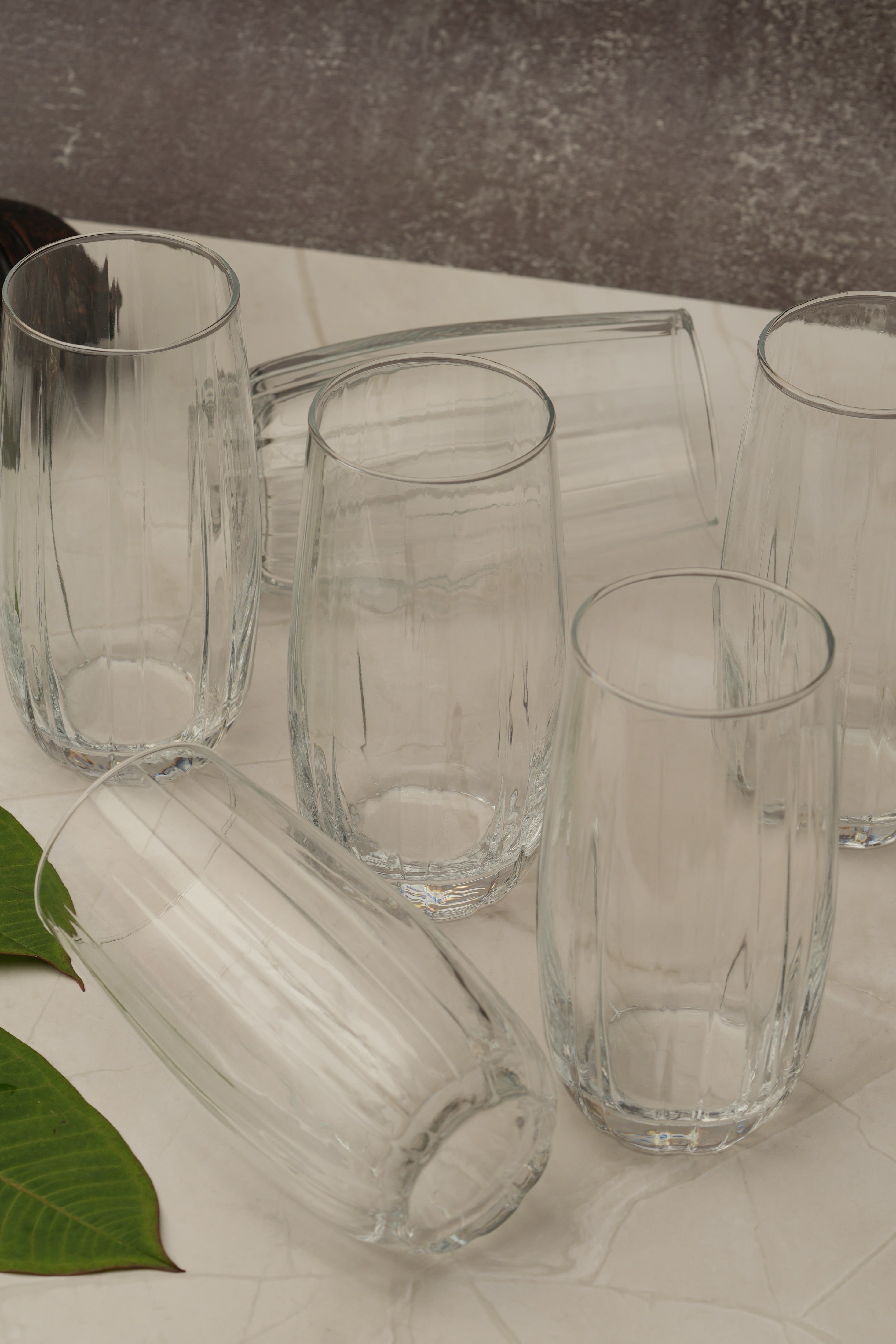 Ribbed Highball Glass Set of 6 (510ml)