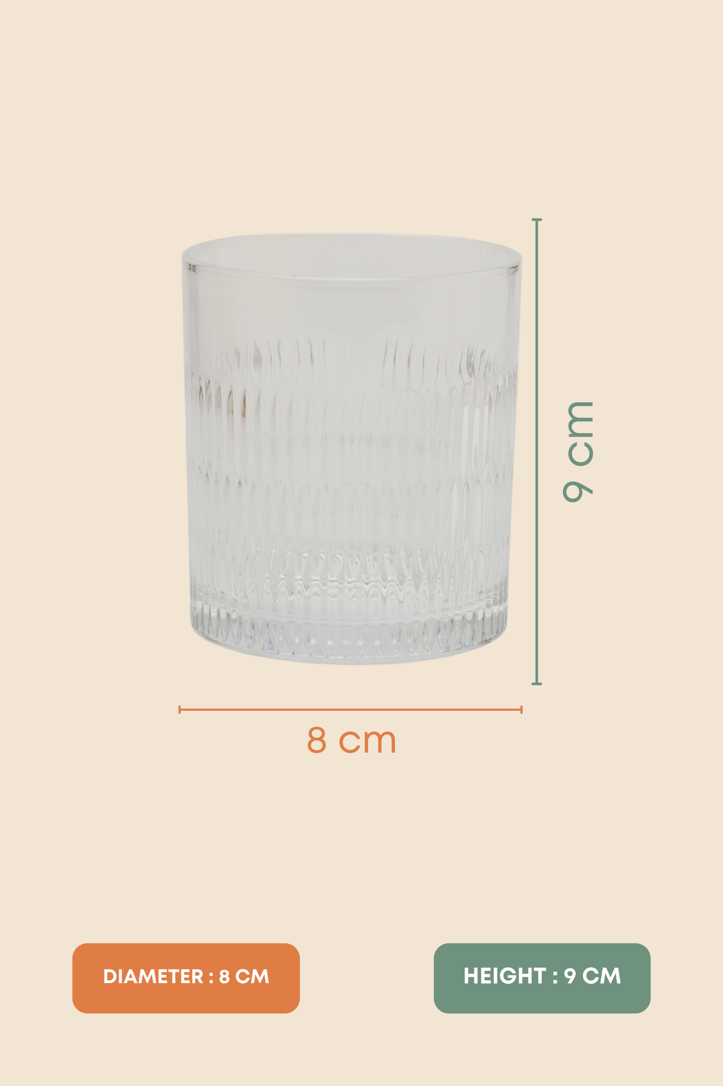 Ripple Whiskey Glass Set of 6 (340ml)