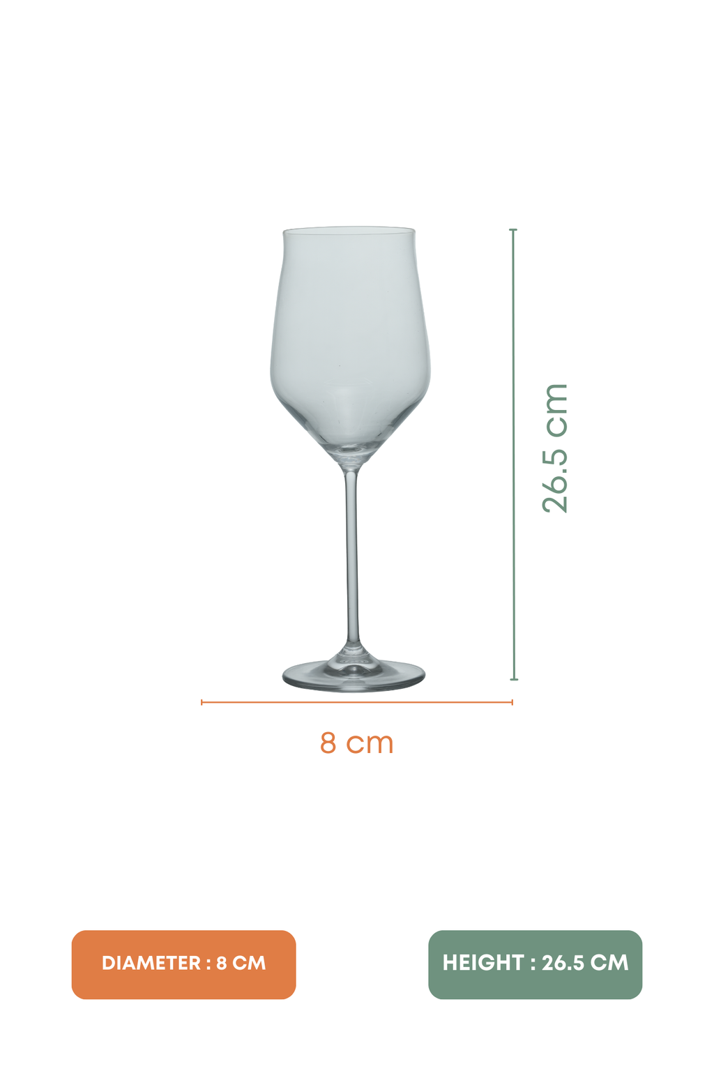 Vino Bella Cocktail Glass Set of 6 (650ml)