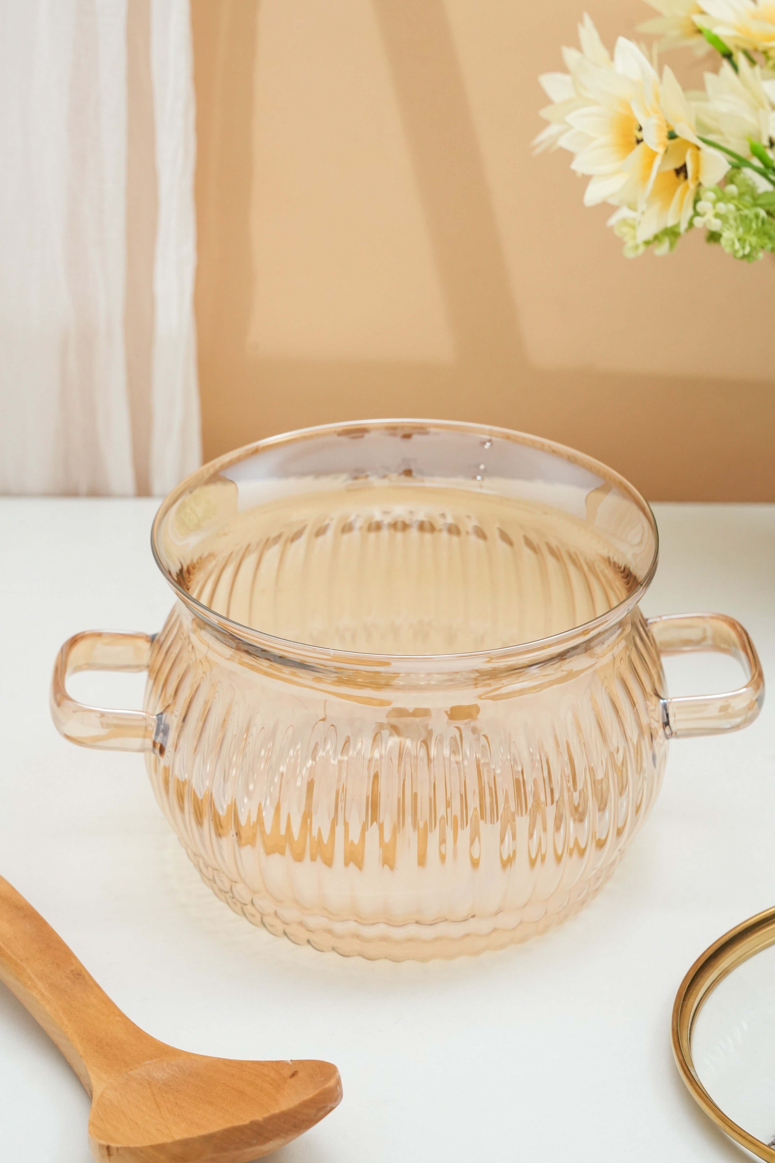 Amberila Borosilicate Glass Kadhai / Pot (2 Litre)
