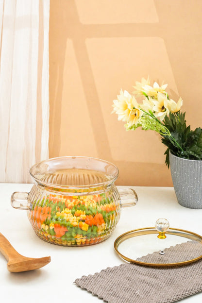 Amberila Borosilicate Glass Kadhai / Pot (2 Litre)