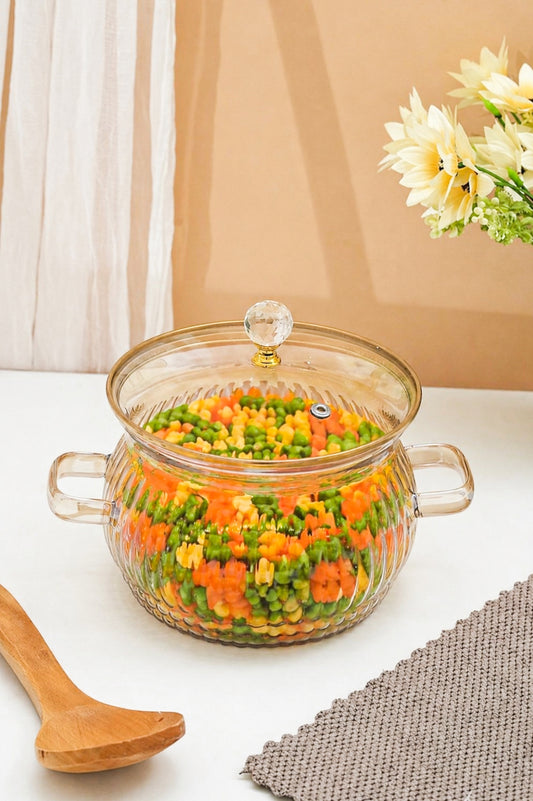 Amberila Borosilicate Glass Kadhai / Pot (2 Litre)