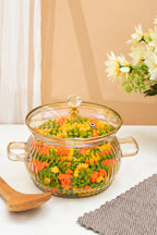 Amberila Borosilicate Glass Kadhai / Pot (2 Litre)