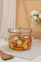 Ambero Borosilicate Glass Kadhai / Pot (2 Litre)