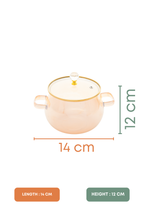 Amberana Borosilicate Glass Kadhai / Pot (2 Litre)