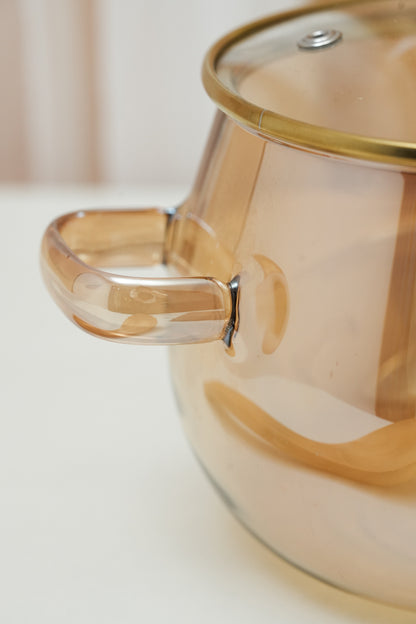 Amberana Borosilicate Glass Kadhai / Pot (2 Litre)