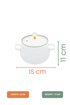 Clerio Borosilicate Glass Kadhai / Pot (2 Litre)